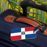 Vlag van de Dominicaanse Republiek Bagagelabel<br><div class="desc">Dominicaanse republiek, Dominicaanse Republiek, Dominicaanse Republiek, Midden-Amerika, Caribisch gebied, Dominicaanse Republiek, cabo, punta cana, Mexico, regenwouden, vulkanen, pantheon, reizen, avontuur, cultuur, kat, dier, animatie, vintage, verkennen, wandelend, Moeder Aarde, milieuactiviste, natuurbehoud, wilde dieren, </div>
