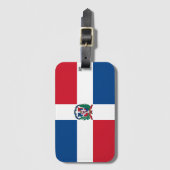 Vlag van de Dominicaanse Republiek Bagagelabel (Voorkant (verticaal))