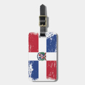 vlag van de Dominicaanse Republiek Bagagelabel (Voorkant verticaal)
