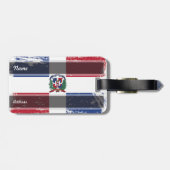 vlag van de Dominicaanse Republiek Bagagelabel (Achterkant horizontaal)