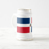 Vlag van de Dominicaanse Republiek Bierpul (Voorkant links)