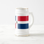 Vlag van de Dominicaanse Republiek Bierpul (Voorkant rechts)