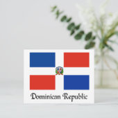 Vlag van de Dominicaanse Republiek Briefkaart (Staand voorkant)