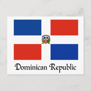 Vlag van de Dominicaanse Republiek Briefkaart