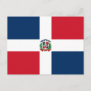 Vlag van de Dominicaanse Republiek Briefkaart