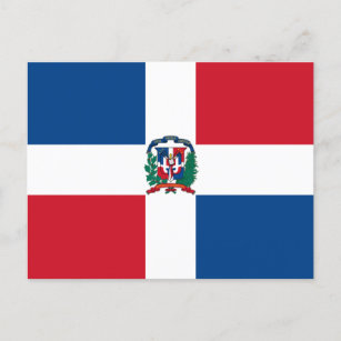 Vlag van de Dominicaanse Republiek Briefkaart