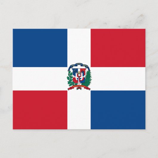 Vlag van de Dominicaanse Republiek Briefkaart (Voorkant)