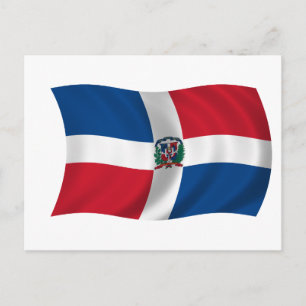 Vlag van de Dominicaanse Republiek Briefkaart