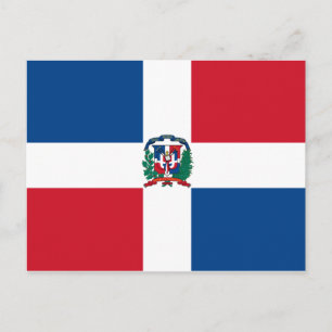 Vlag van de Dominicaanse Republiek Briefkaart