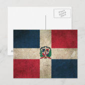  vlag van de Dominicaanse Republiek Briefkaart (Voorkant / Achterkant)
