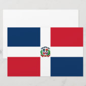 Vlag van de Dominicaanse Republiek Briefpapier (Voorkant / Achterkant)