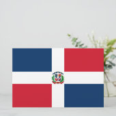 Vlag van de Dominicaanse Republiek Briefpapier (Staand voorkant)