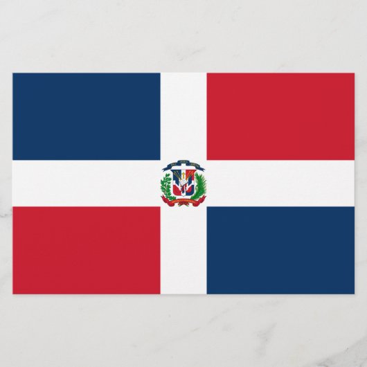 Vlag van de Dominicaanse Republiek Briefpapier (Voorkant)