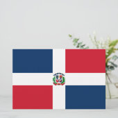 Vlag van de Dominicaanse Republiek Briefpapier (Staand voorkant)