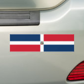 Vlag van de Dominicaanse Republiek Bumpersticker (Op auto)