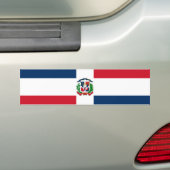 Vlag van de Dominicaanse Republiek Bumpersticker (Op auto)