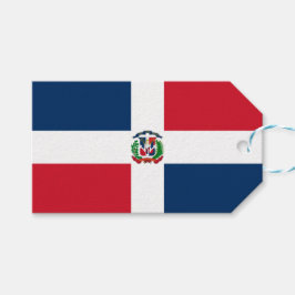 Vlag van de Dominicaanse Republiek Cadeaulabel