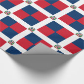 Vlag van de Dominicaanse Republiek Cadeaupapier (Hoek)