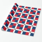 Vlag van de Dominicaanse Republiek Cadeaupapier (Uitgerold)