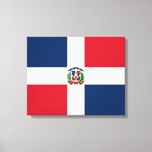 Vlag van de Dominicaanse Republiek Canvas Afdruk (Voorkant)