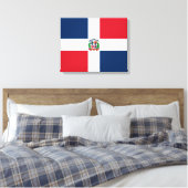 Vlag van de Dominicaanse Republiek Canvas Afdruk (Insitu (Slaapkamer))