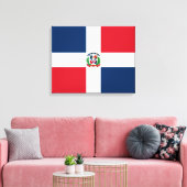 Vlag van de Dominicaanse Republiek Canvas Afdruk (Insitu (Woonkamer))