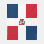 Vlag van de Dominicaanse Republiek Fleece Deken (Voorkant)