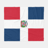 Vlag van de Dominicaanse Republiek Fleece Deken (Voorkant (Horizontaal))