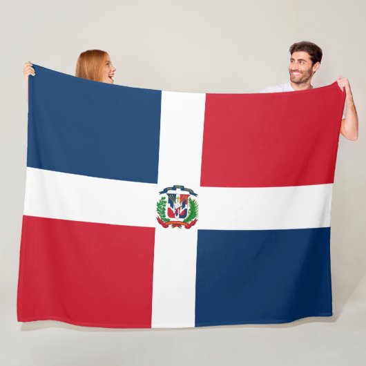 Vlag van de Dominicaanse Republiek Fleece Deken (In situ)