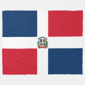 Vlag van de Dominicaanse Republiek Fleece Deken (Voorkant (Horizontaal))