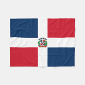 Vlag van de Dominicaanse Republiek Fleece Deken (Voorkant (Horizontaal))