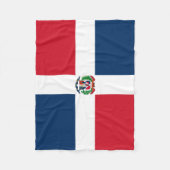 Vlag van de Dominicaanse Republiek Fleece Deken (Voorkant)