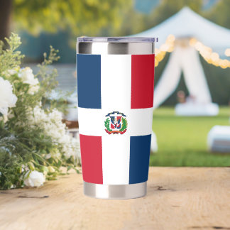 Vlag van de Dominicaanse Republiek Geïsoleerde Drinkbeker