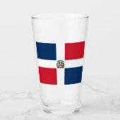 Vlag van de Dominicaanse Republiek Glas (Voorkant)