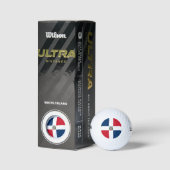 Vlag van de Dominicaanse Republiek Golfballen (Verpakking)