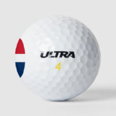Vlag van de Dominicaanse Republiek Golfballen (Logo)