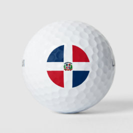 Vlag van de Dominicaanse Republiek Golfballen