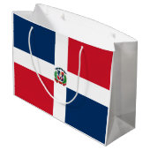 Vlag van de Dominicaanse Republiek Groot Cadeauzakje (Achterkant Gekanteld)
