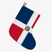 Vlag van de Dominicaanse Republiek Grote Kerstsok (Voorkant (Hangend))