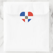 Vlag van de Dominicaanse Republiek Hart Sticker (Tas)