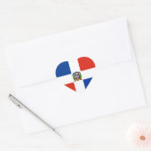 Vlag van de Dominicaanse Republiek Hart Sticker (Envelop)