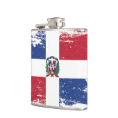 vlag van de Dominicaanse Republiek Heupfles (Links)