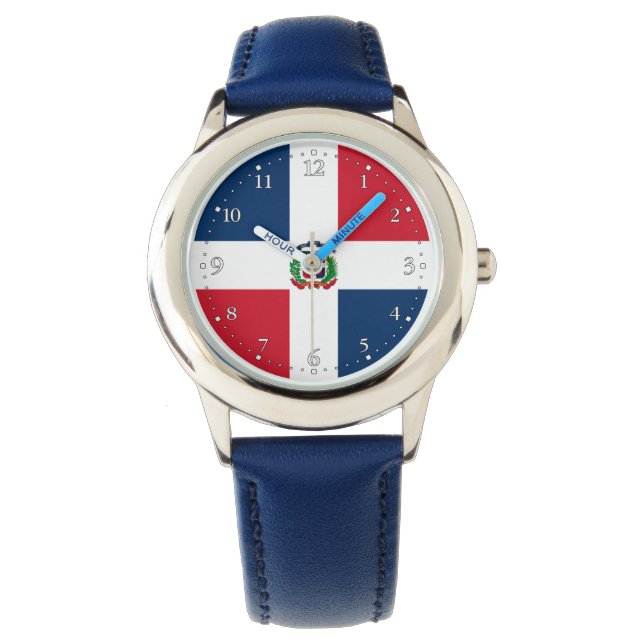 Vlag van de Dominicaanse Republiek Horloge (Voorkant)