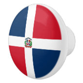 Vlag van de Dominicaanse Republiek Keramische Knop (Rechts)