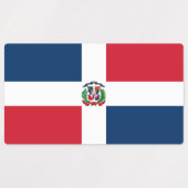 Vlag van de Dominicaanse Republiek Labels (Design 2)