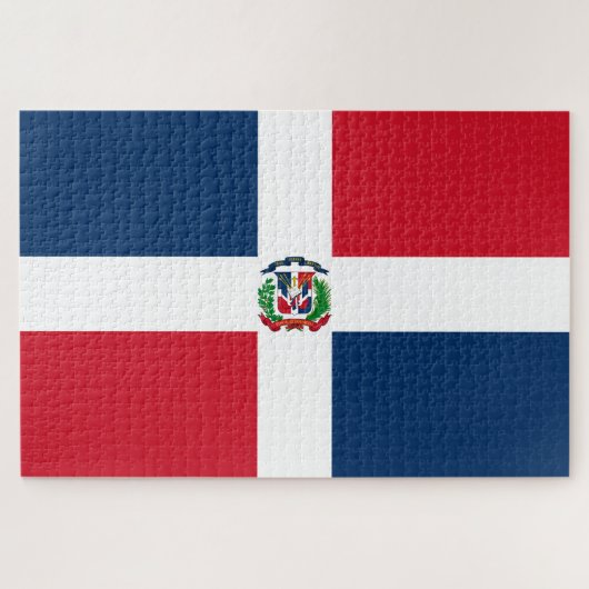 Vlag van de Dominicaanse Republiek Legpuzzel (Horizontaal)