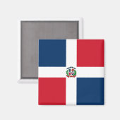 Vlag van de Dominicaanse Republiek Magneet (Voorkant / Achterkant)