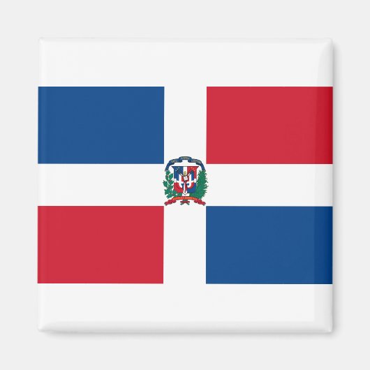 Vlag van de Dominicaanse Republiek Magneet (Voorkant)