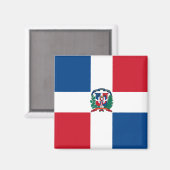 Vlag van de Dominicaanse Republiek Magneet (Voorkant / Achterkant)