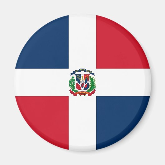 Vlag van de Dominicaanse Republiek Magneet (Voorkant)
